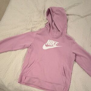 Nike Light Pink Hoodie with White Logo